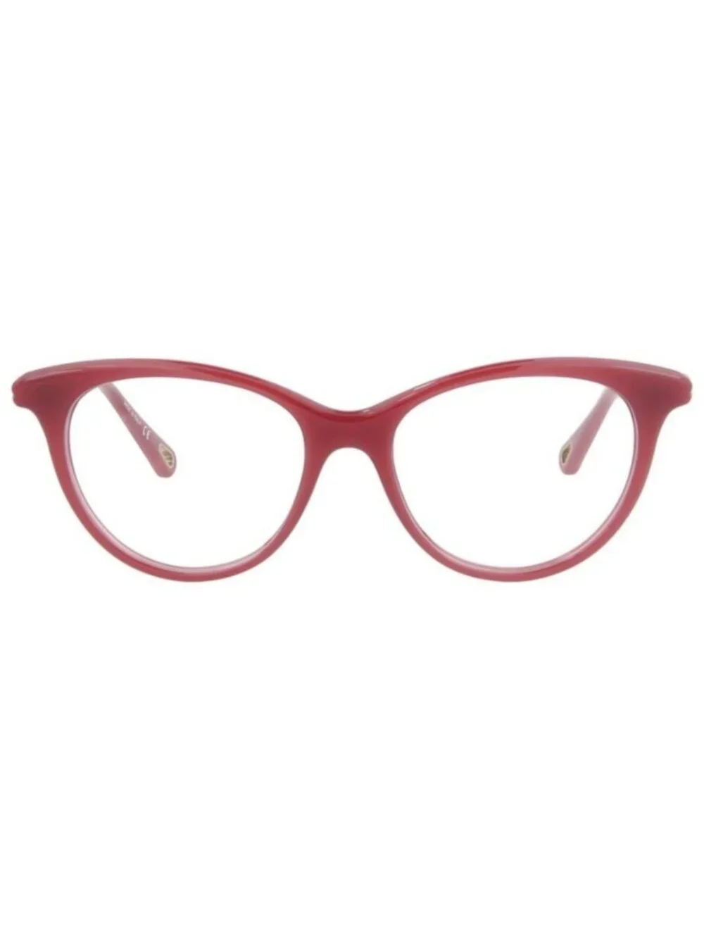 New Chloé Womens Cat Eye Orange Orange Transparent Fashion Designer Eyeglasses